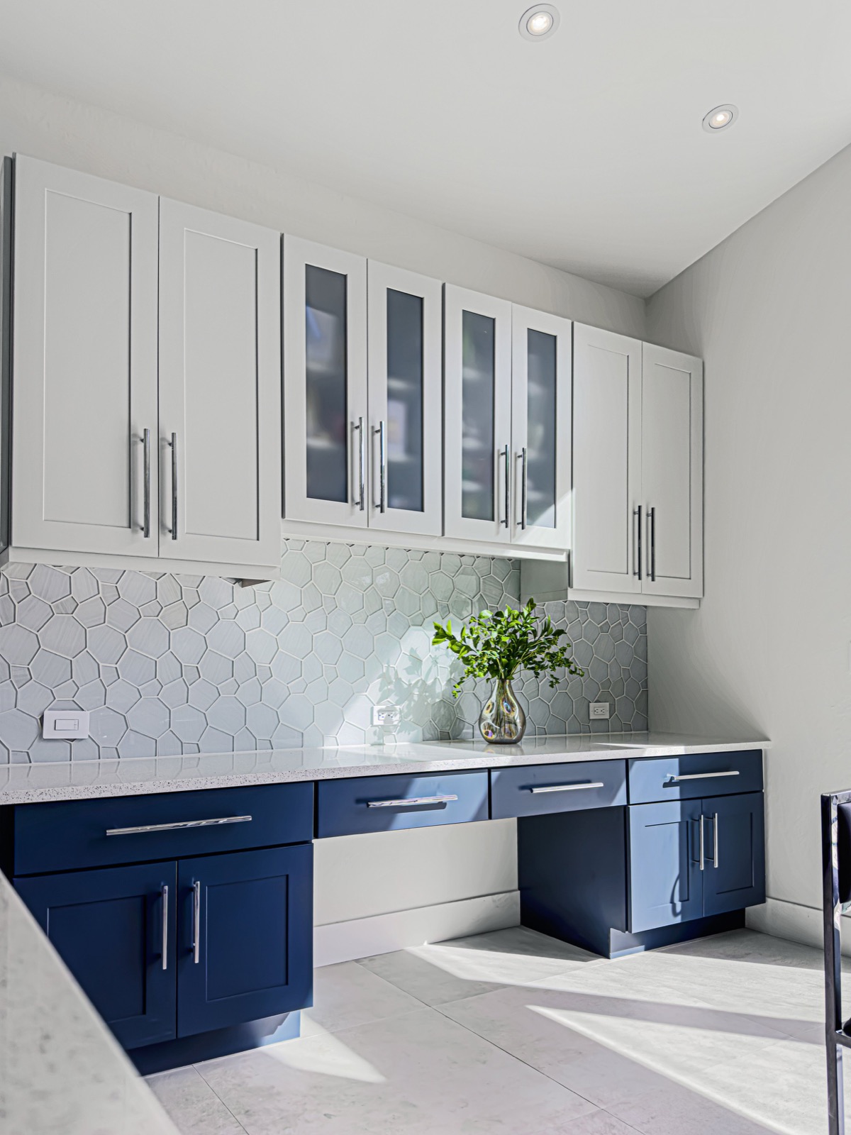 Kitchen workspace in the Hollywood, Florida home
